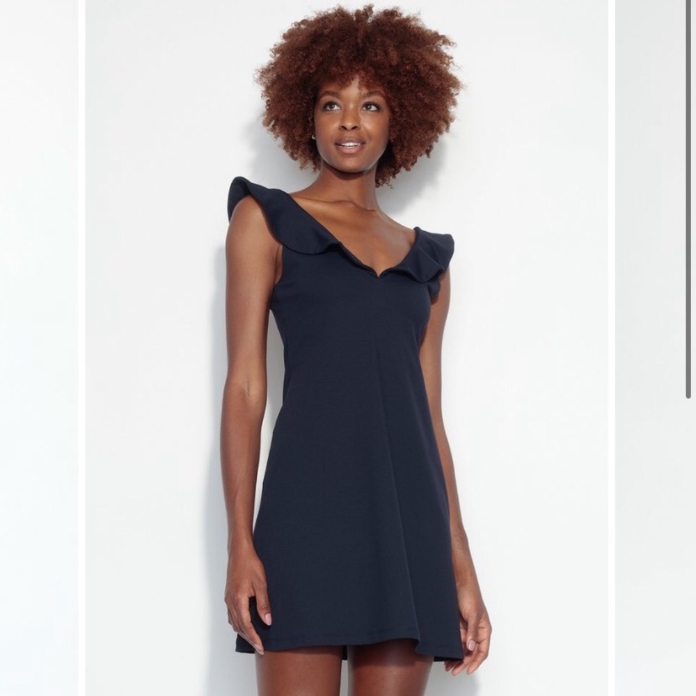 Susana Monaco Double Ruffle Sleeve Dress NWOT